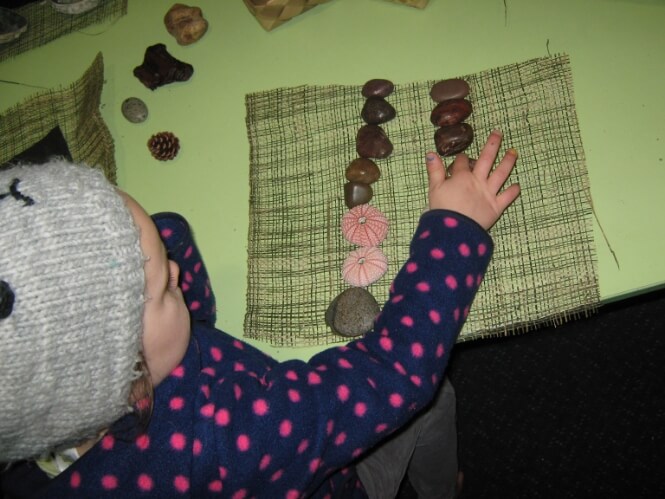 Kid Collecting Stones